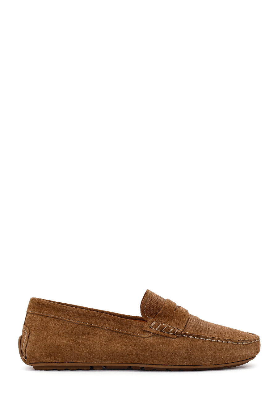 Erkek Taba Süet Deri Loafer 26SFD632310 | Derimod