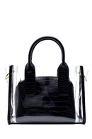 Women's Transparent Crocodile Patterned Shoulder Bag | Derimod