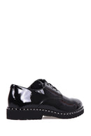Women's Patent Leather Shoes with Staple Detail | Derimod