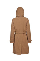 Geox Women's Brown Anyweco Hooded Trench Coat | Derimod