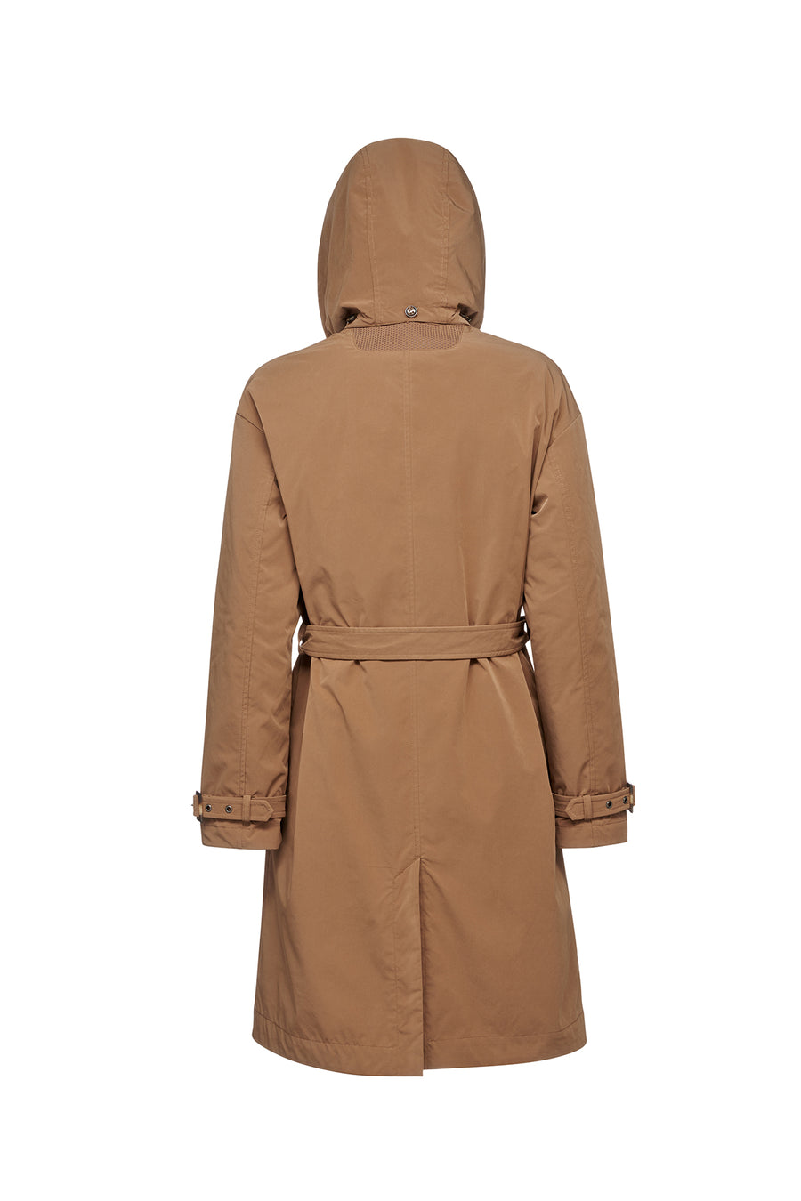 Geox Women's Brown Anyweco Hooded Trench Coat
