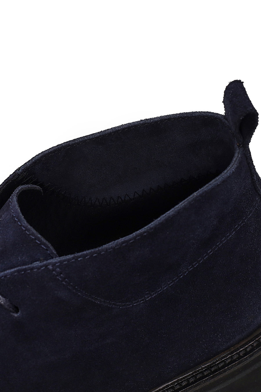 Male Navy Blue Lace-up Suede Casual Boots