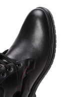 Men's Black Leather Casual Boots | Derimod