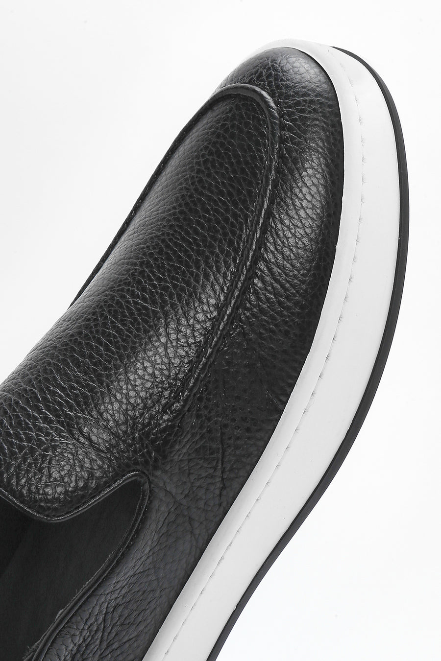 Erkek Siyah Deri Casual Loafer