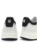 Erkek Beyaz Bağcıklı Kalın Tabanlı Deri Sneaker | Derimod