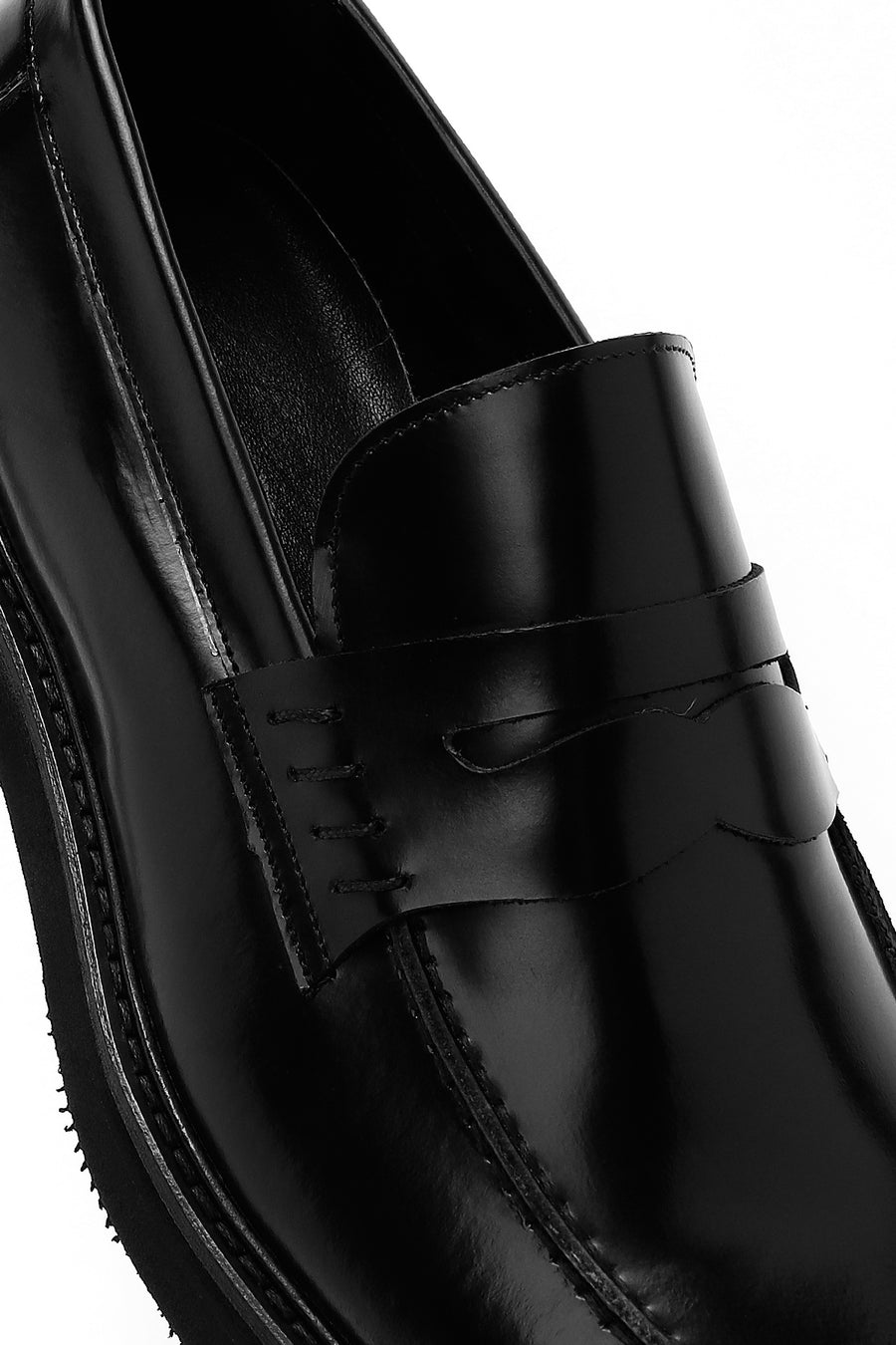 Men's Black Leather Classic Loafer
