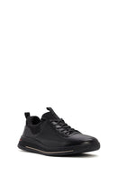 Men's Black Lace-up Leather Sneaker | Derimod