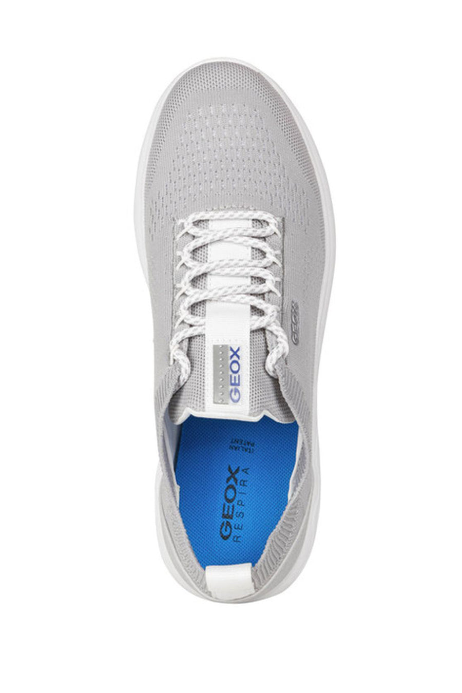 Geox Women's Gray Spherica Lace-up Fabric Sneaker