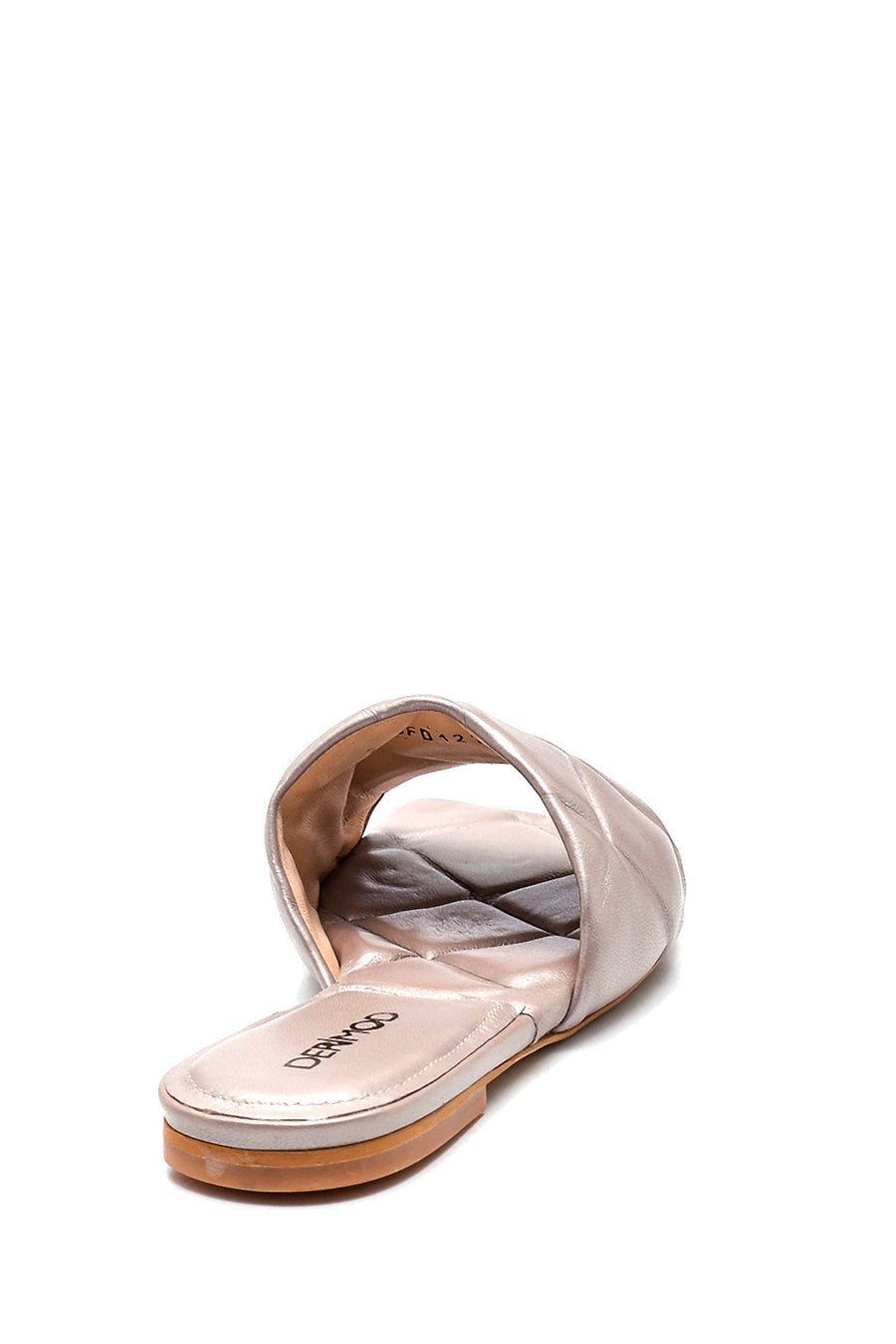 Women's Mink Leather Casual Flat Slippers