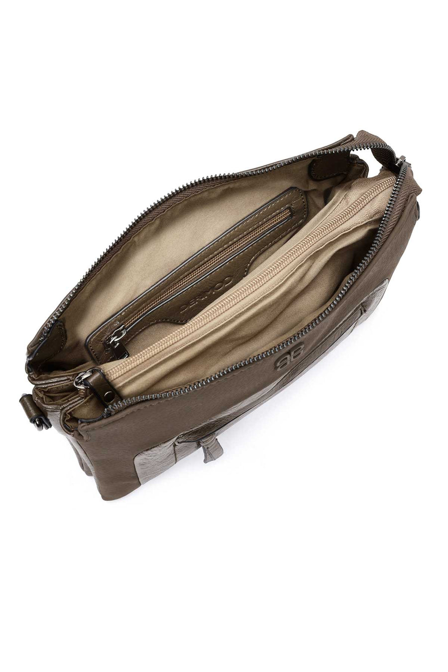 Women's Khaki Long Strap Crossbody Bag