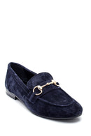 Women's Suede Buckle Detailed Loafer | Derimod