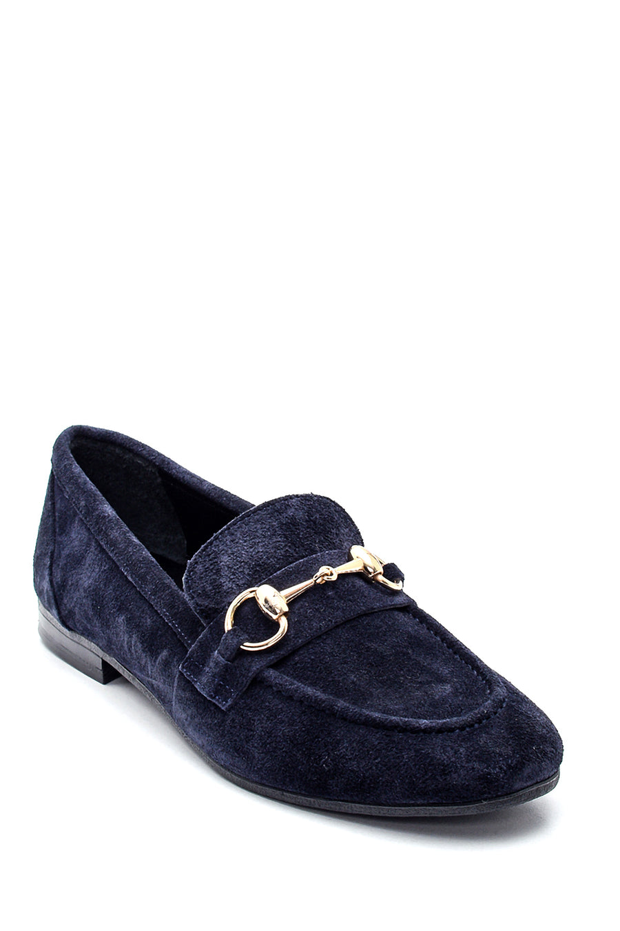Women's Suede Buckle Detailed Loafer