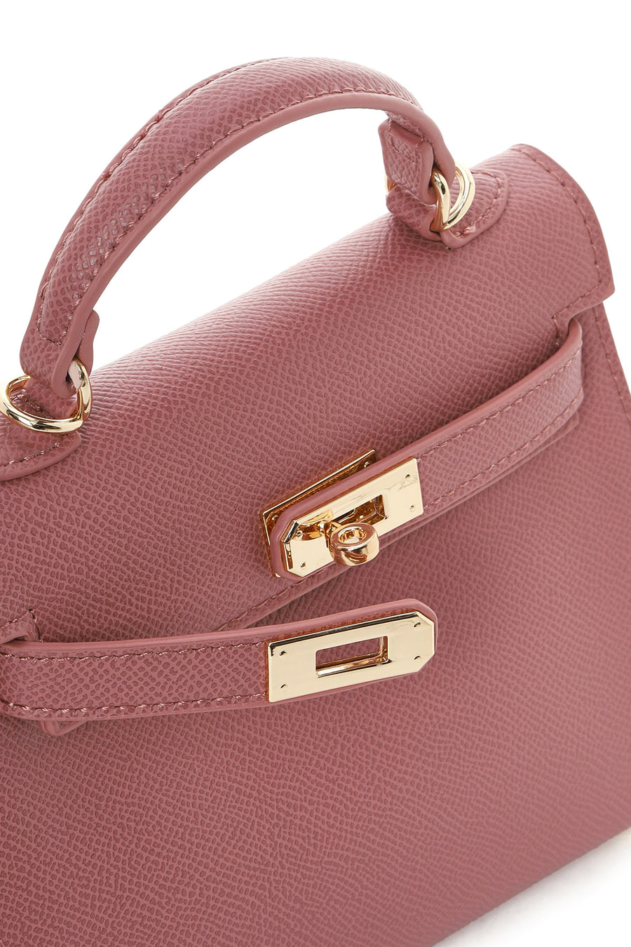 Women's Pink Long Strap Mini Crossbody Bag