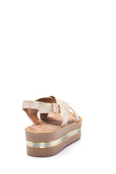 Women's Patterned High Heel Sandals | Derimod
