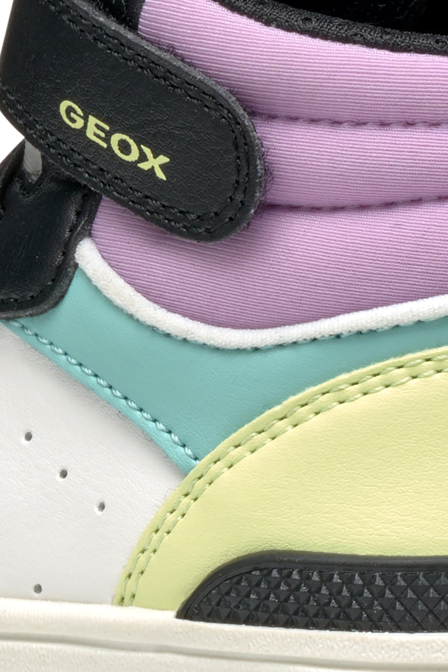 Geox Girls Multicolor Washiba Lace-Up Ankle Sneakers
