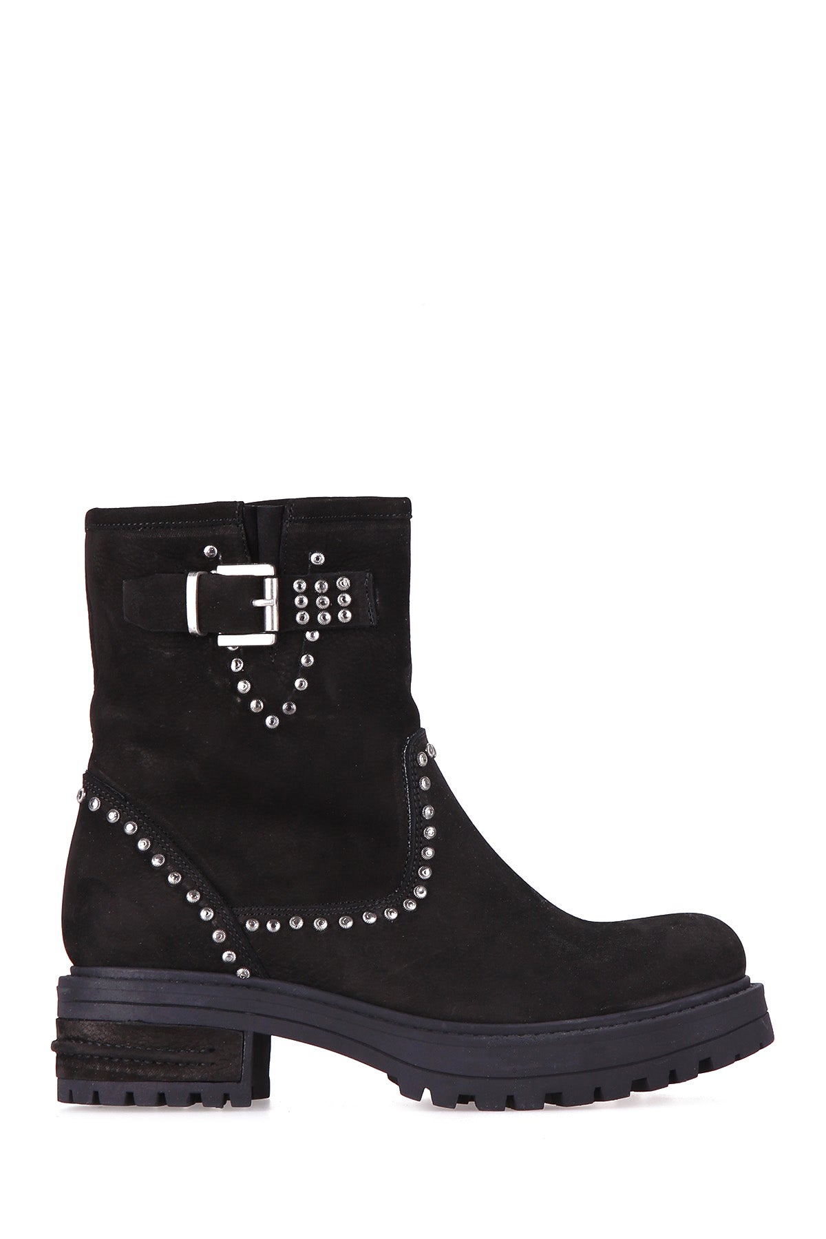 Women's Studded Suede Boots 18WFD2235V3 | Derimod