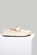 Men's White Suede Leather Shoes | Derimod