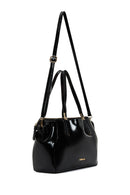 Women's Black Patent Leather Classic Shoulder Bag | Derimod
