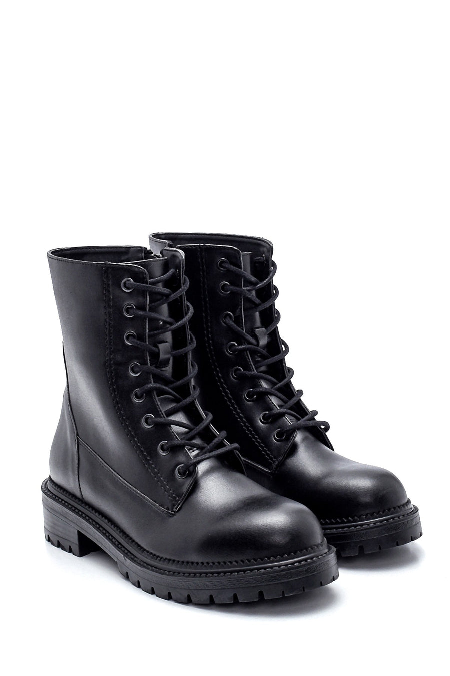 Women's Black Zippered Boots