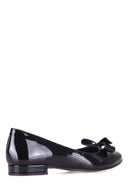 Women's Bow Patent Leather Ballerinas | Derimod