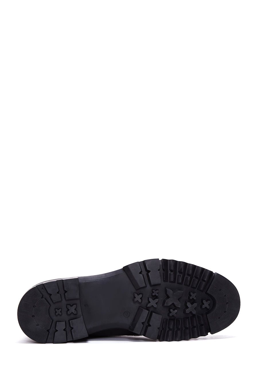 Men's Black Leather Boots Flat Boots