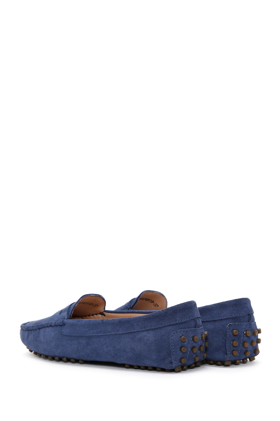 Women's Navy Blue Suede Leather Loafer