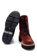 Women's Suede Thick Soled Boots | Derimod