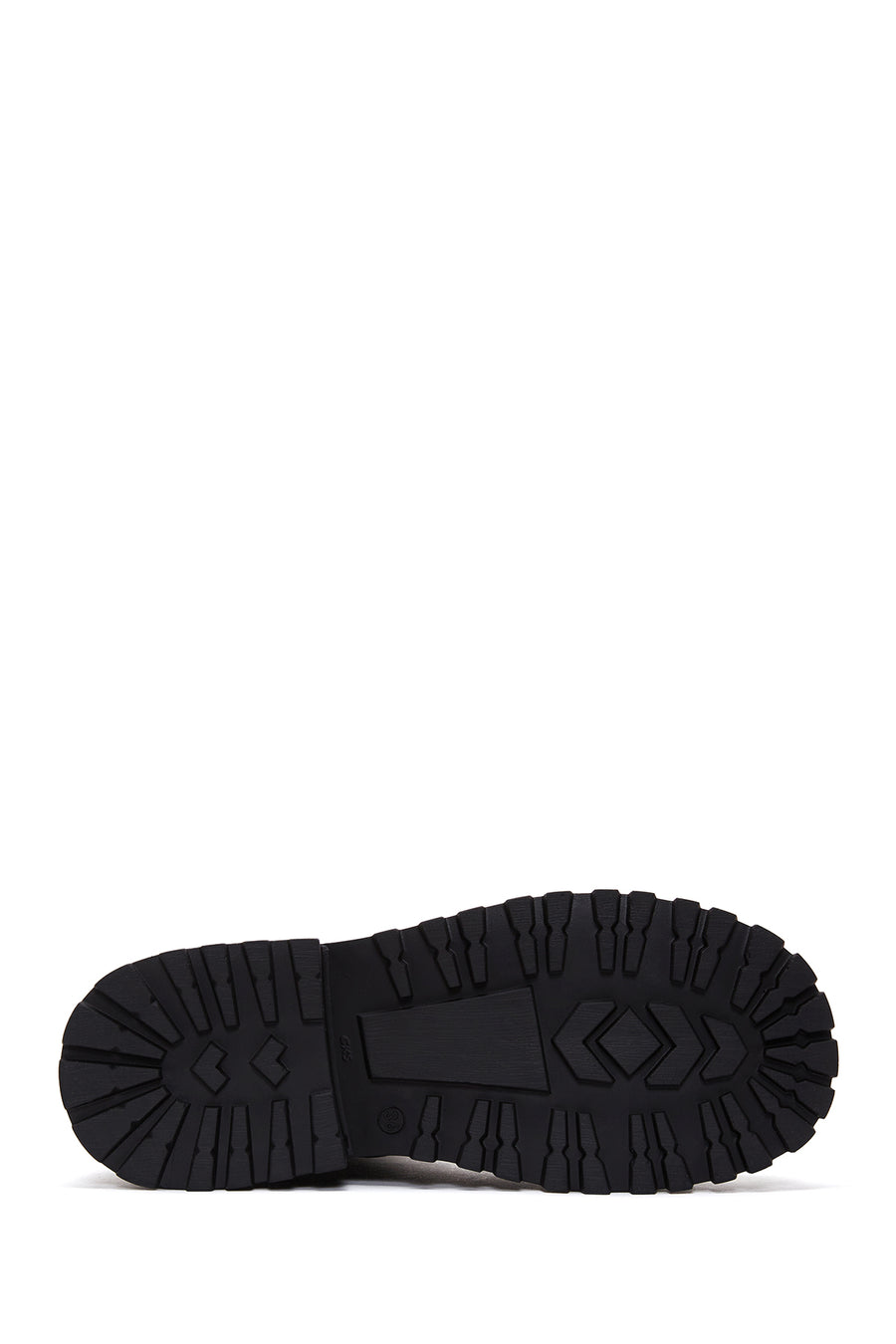 Women's Black Leather Zippered Flat Boots