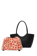 Woman Black Printed Shoulder Bag | Derimod