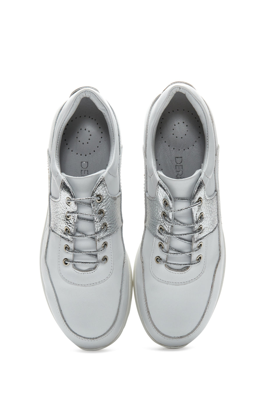 Women's Leather High Sole Sneaker