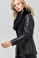 Sanremo Women's Leather Jacket | Derimod