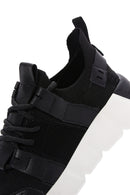 Women's Black Thick Soled Sneaker | Derimod