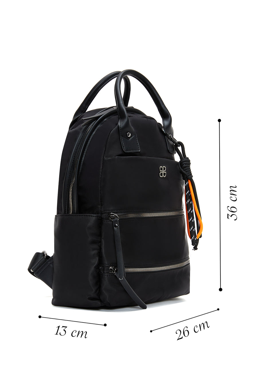 Women's Black Casual Backpack