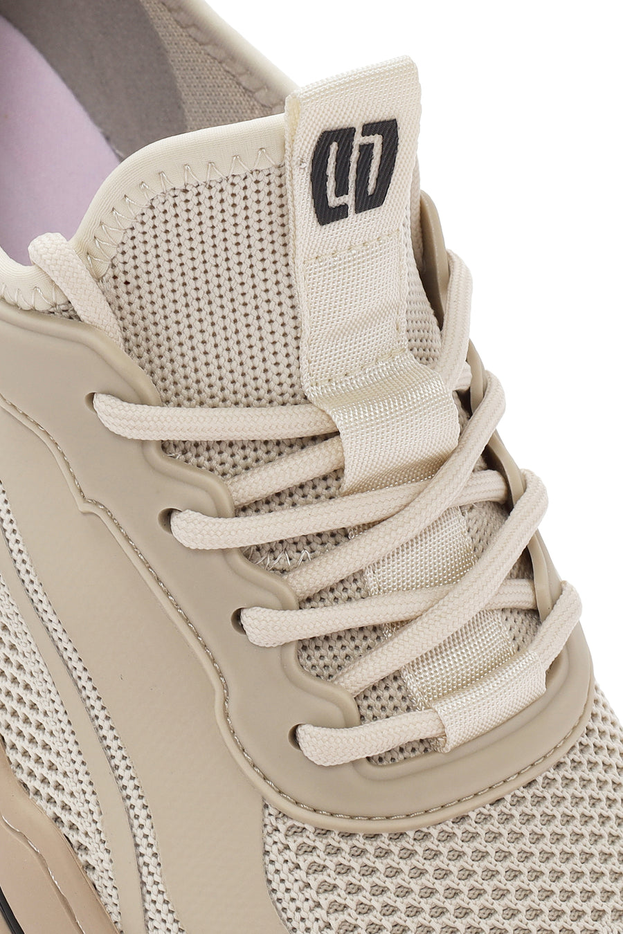 Derimod Zero Men's Beige Lace-up Fabric Sneaker