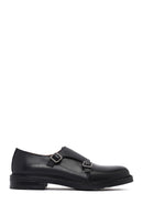 Men's Black Buckle Leather Casual Shoes | Derimod