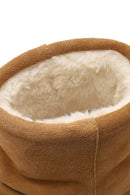 Woman Camel Thick-Soled Suede Teddy Boots | Derimod