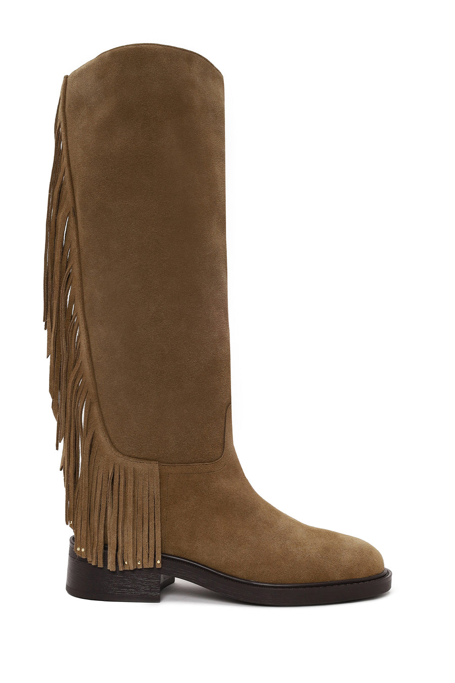 Woman Tan Tassel Suede Boot WF528006DS | Derimod
