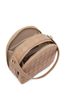 Women's Brown Long Strap Printed Mini Handbag | Derimod
