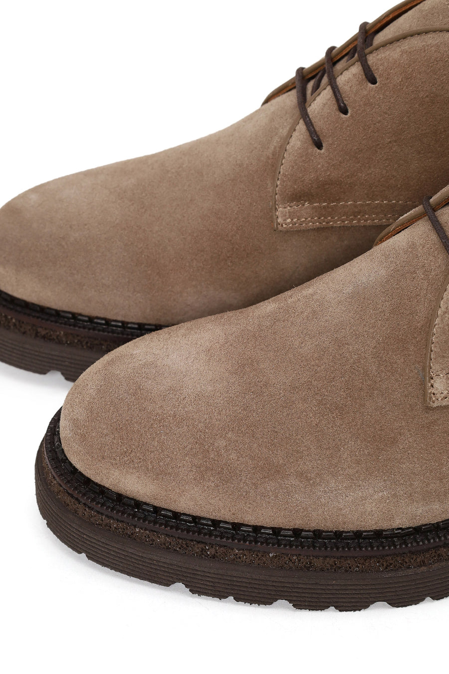 Male Mink Lace-up Suede Boots