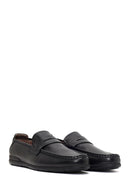 Men's Black Leather Casual Loafer | Derimod