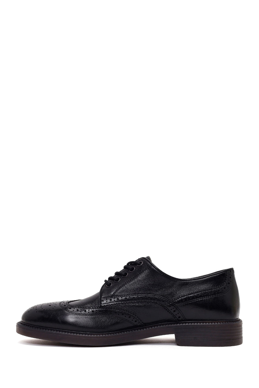 Male Black Lace-up Leather Casual Shoes