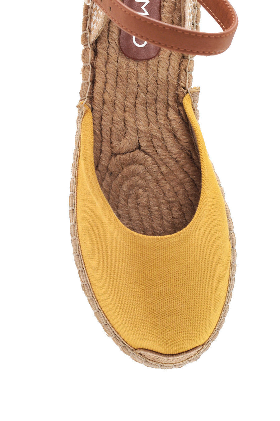 Women's Yellow Straw Sole Espadrille Sandals
