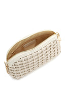 Woman Cream Long Braided Crossbody Bag with Long Chain Strap | Derimod