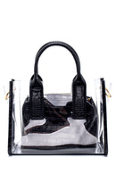 Women's Transparent Crocodile Patterned Shoulder Bag | Derimod