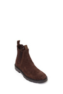 Male Brown Suede Chelsea Boots | Derimod