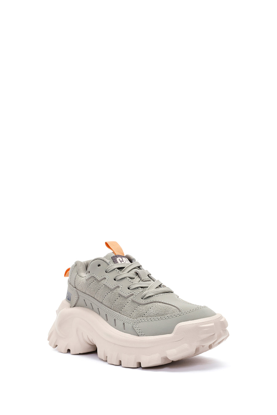 Caterpillar Kadın Gri İntruder Essential Bağcıklı Süet Deri Sneaker