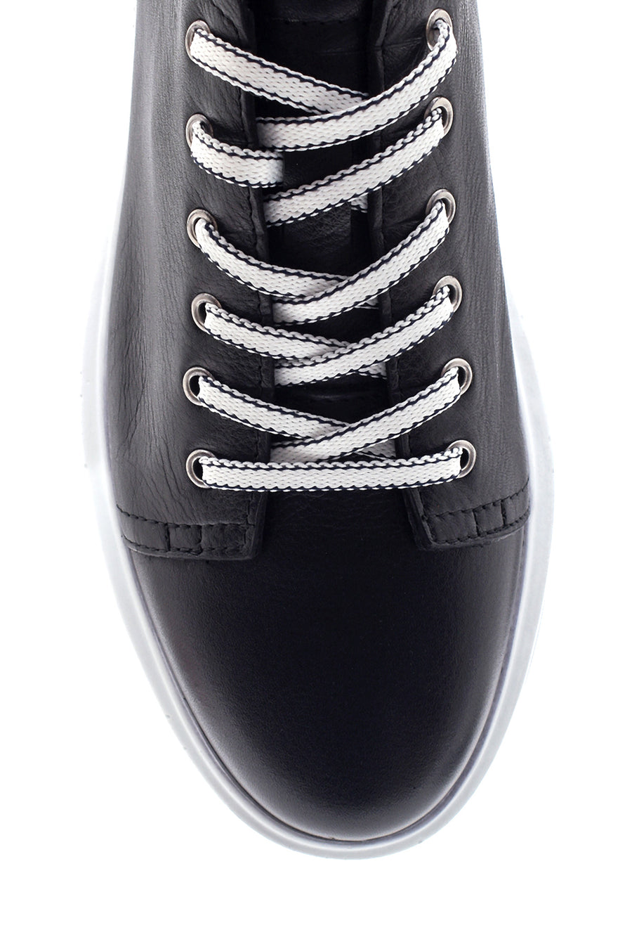 Erkek Siyah Deri Sneaker