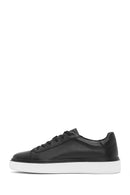Male Black Lace-Up Leather Sneaker | Derimod