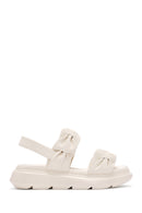 Women's Cream Thick Soled Sandals | Derimod