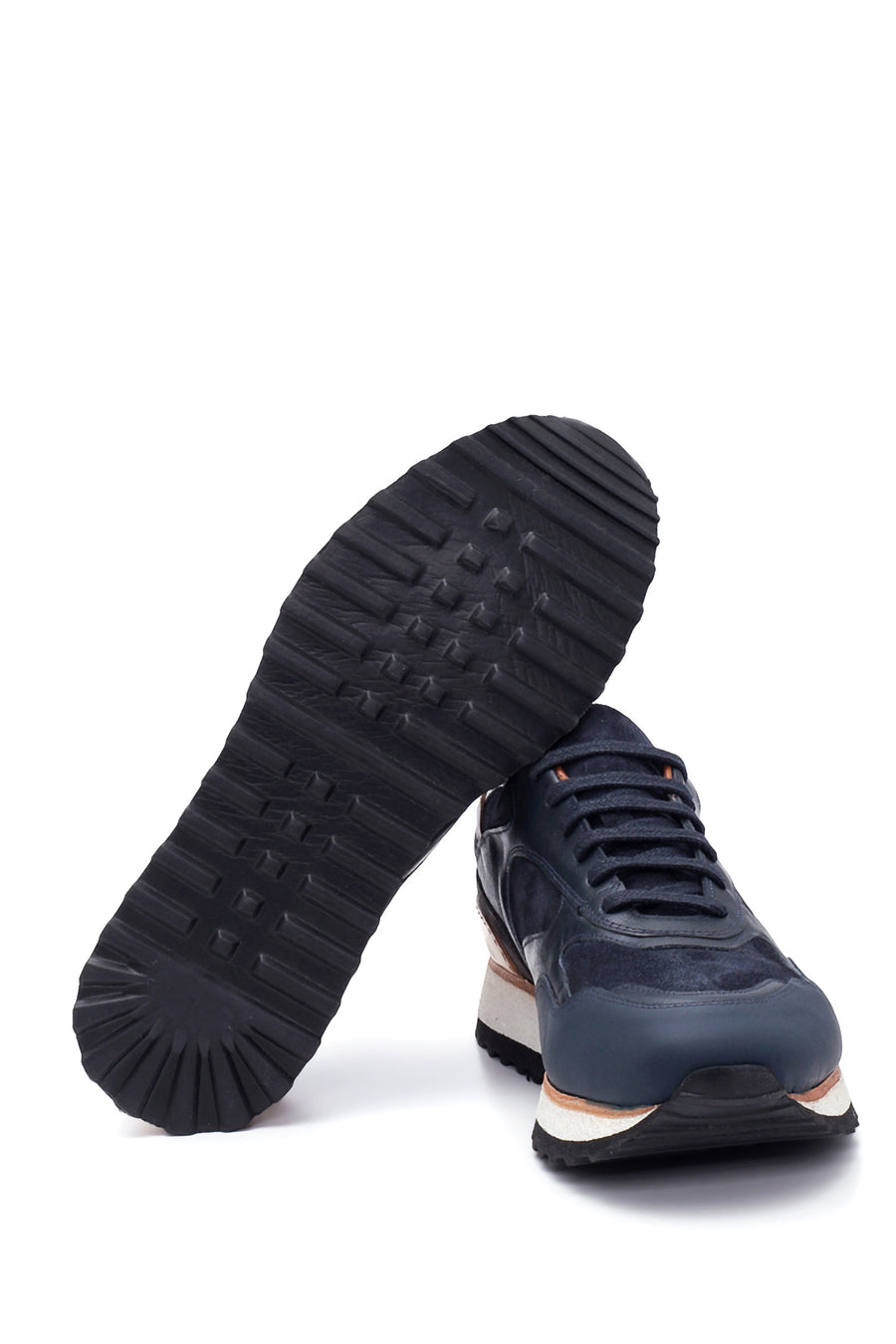 Erkek Deri Süet Detaylı Sneaker